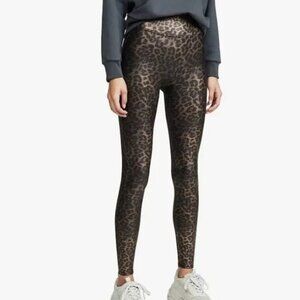 SPANX Leopard Print Leggings - Brown and Black